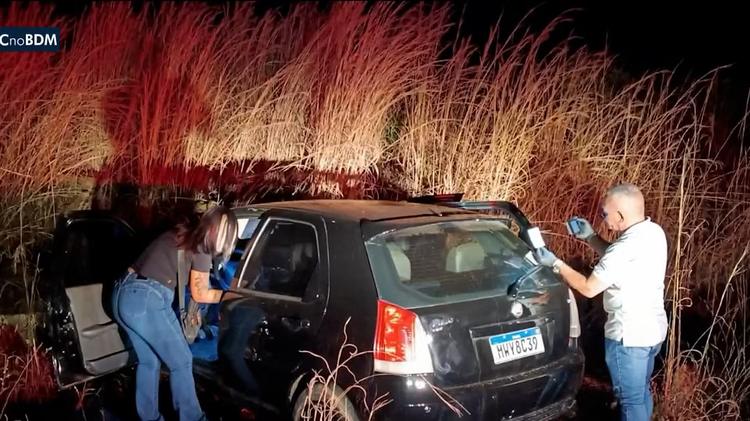 Carro usado por suspeito de tentar matar ex-mulher em Balsas é encontrado abandonado em matagal