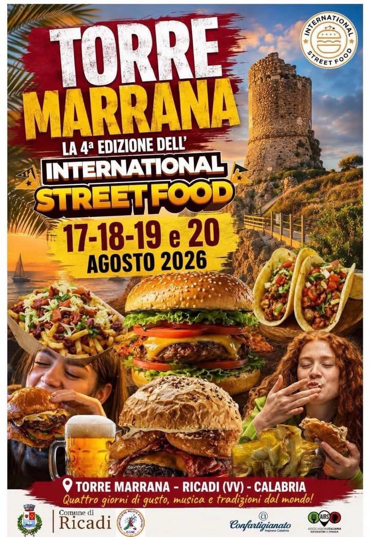 🍔 INTERNATIONAL STREET FOOD - 4ª EDIZIONE 🌮 Torna a Torre Marrana uno degli appuntamenti più attesi dell'estate! Quatt...