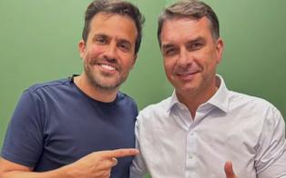 Flávio Bolsonaro anuncia Pablo Marçal como integrante do governo se for eleito