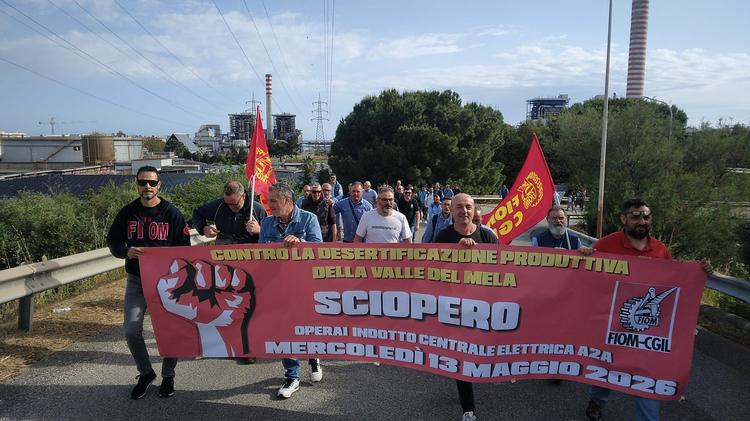 Centrale A2A San Filippo del Mela, oggi lo sciopero dei lavoratori. Sindacati: “A rischio centinaia di posti di lavoro”