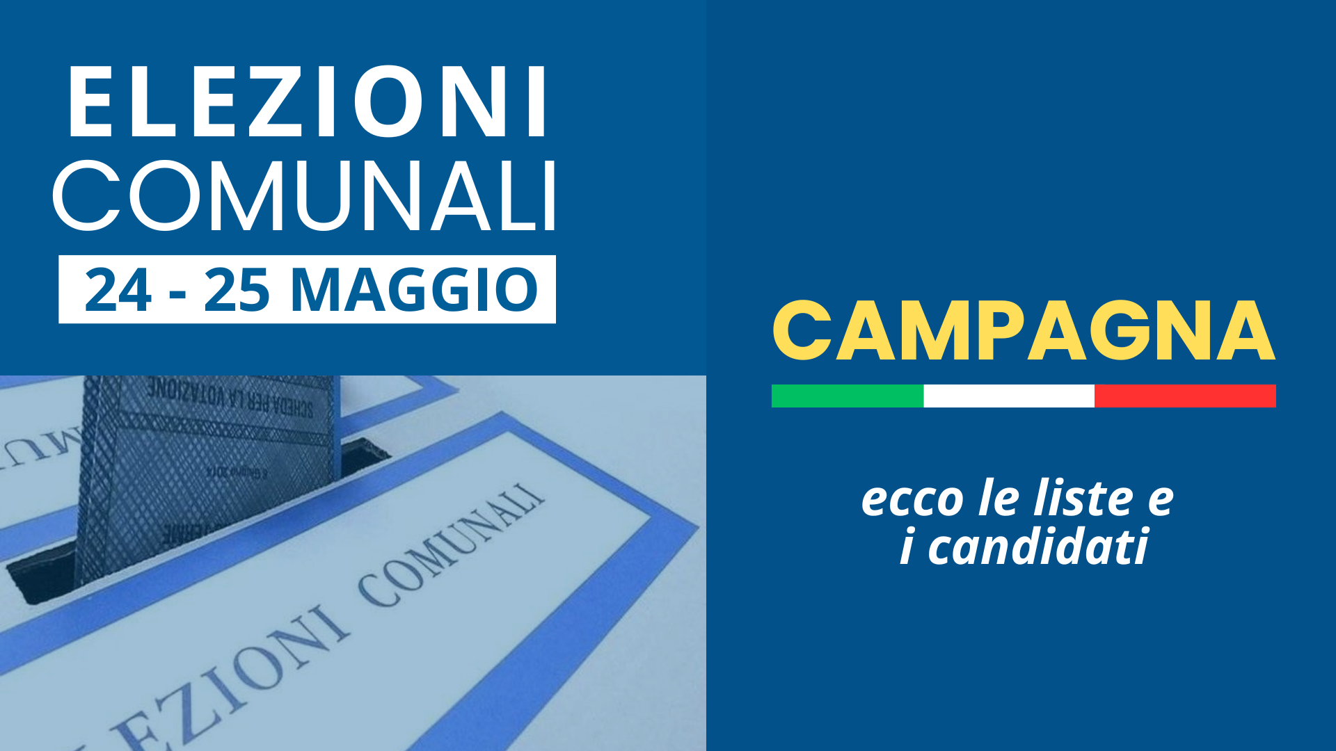Elezioni a Campagna 2026: ecco liste e candidati