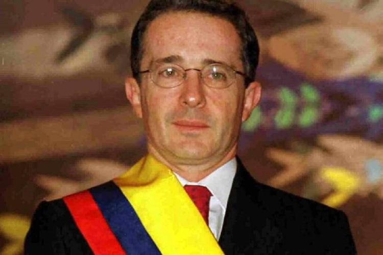 Alvaro Uribe, Colombian president in 2002.