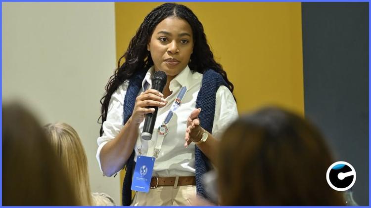 Rhode Bermine Banatte a présenté le projet «&nbsp;SARELE&nbsp;» au Youth Global Forum 2026 à Madrid