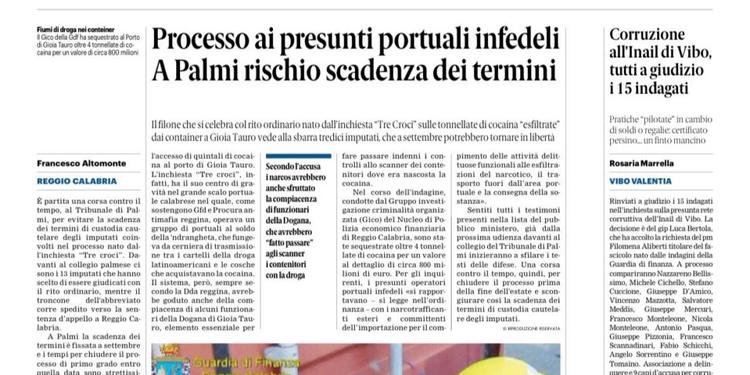 Rassegna stampa 09-05-2026 edizione Calabria