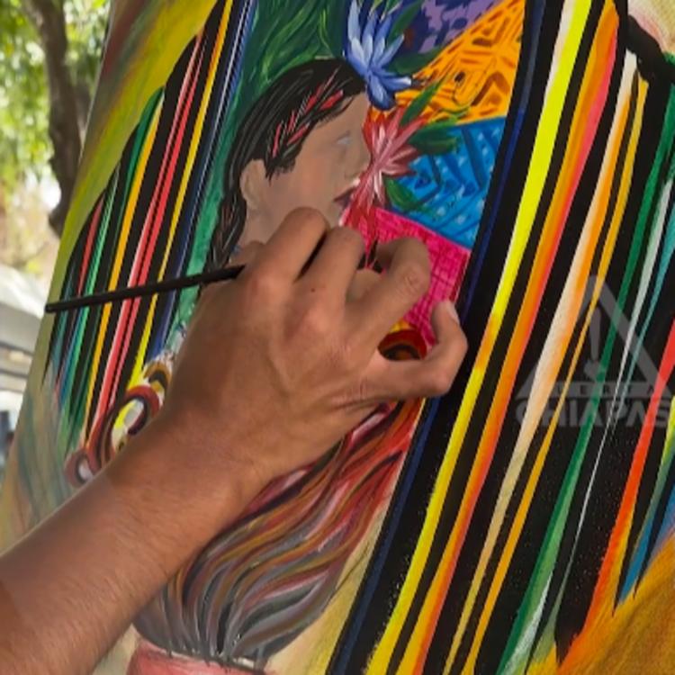 Así de buenos: en cuatro horas pintaron a Chiapas