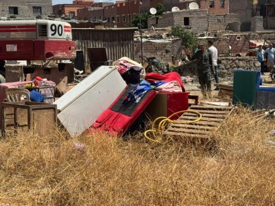 ترحيل وإعادة إيواء 53 أسرة بالمحاميد القديم + صور