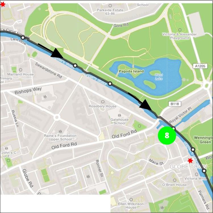 Part 8 of the London Cycle Shoreditch & Regents Canal to Limehouse Basin and Victoria Park 
