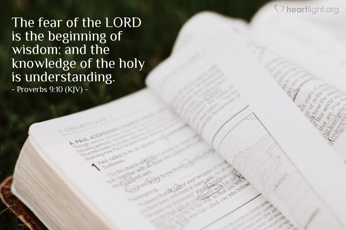 Today's Verse - Proverbs 9:10 (KJV)