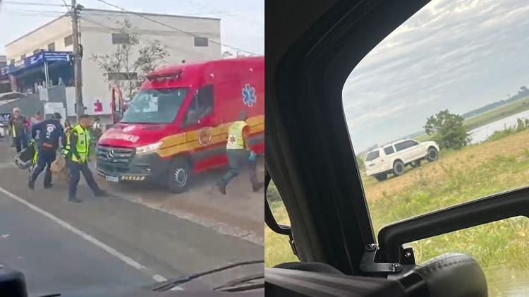 Mulher leva tiro na cabeça enquanto segurava bebê nos braços em SC e polícia procura marido suspeito