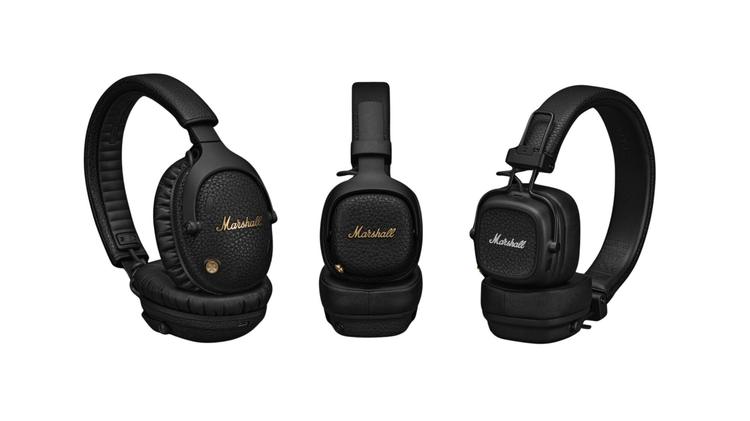 marshall monitor iii,milton anc, and major v headphones