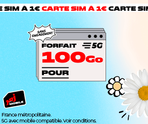 🔖 NRJ Mobile, forfait 5G illimité/100Go à 10€/mois