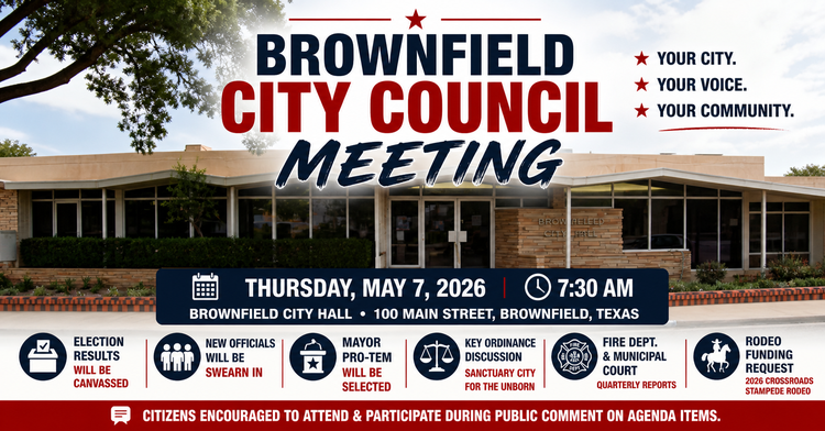Brownfield City Council to Canvass Election Results, Consider Key Ordinance at Thursday Meeting