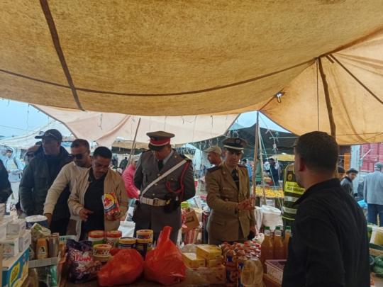 بالصور.. حملات مكثفة ببرشيد لمراقبة الأسواق استعدادا لعيد الأضحى