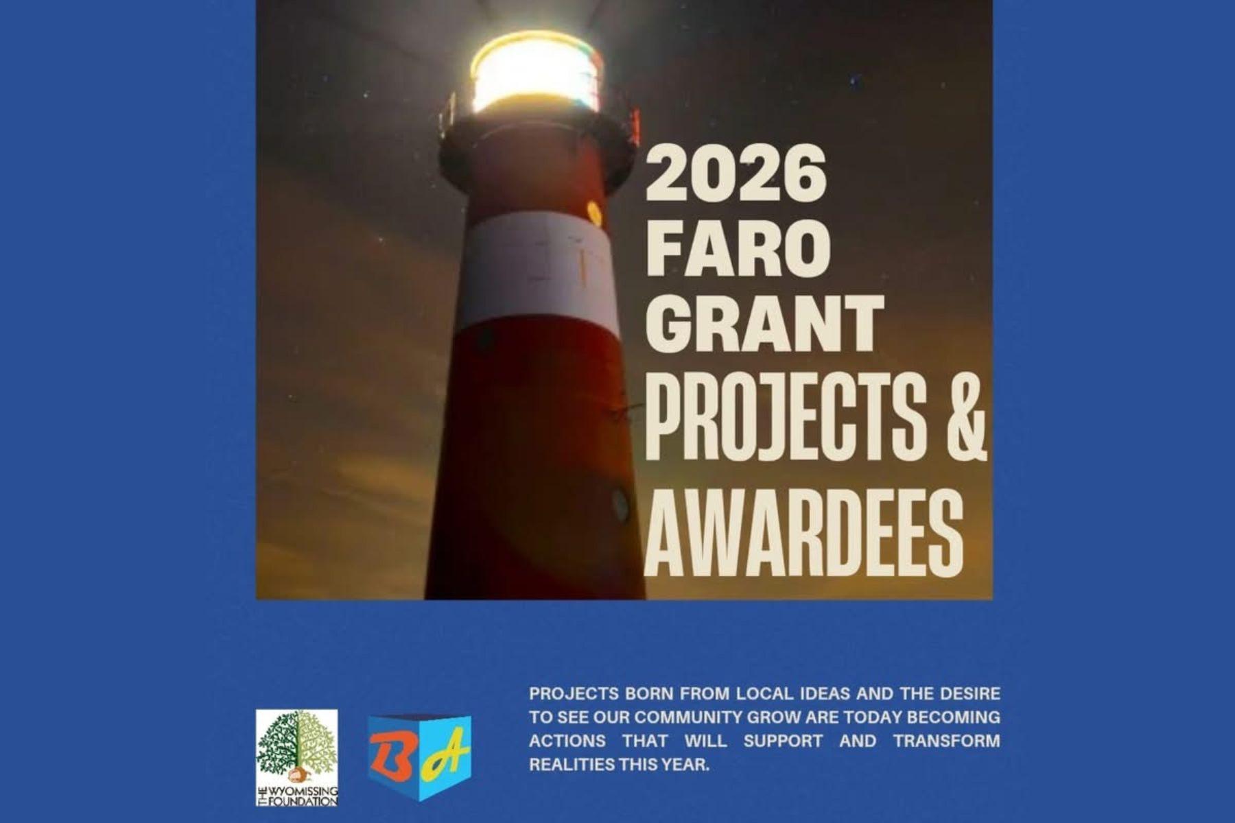 Six community projects empowered through FARO Grants