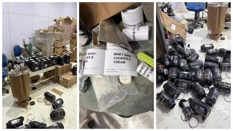 Polícia fecha barracão clandestino que adulterava suplementos e leite em pó vencidos no interior de SP