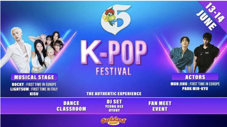 Gardaland lancia il primo K-Pop Festival ufficiale in Italia: artisti dalla Corea, K-drama e dance show
