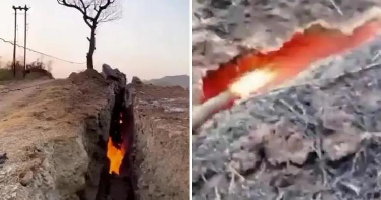 Un estado de Venezuela emana fuego desde grietas enormes: ¿Por qué?