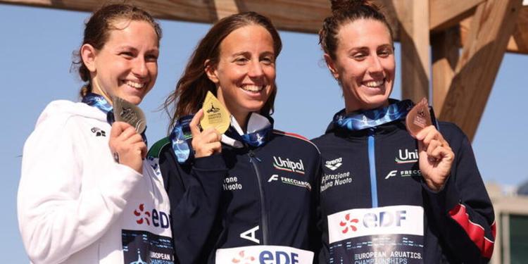 Grande Italia agli Europei di nuoto. Taddeucci oro nella 10 km, Caponi bronzo