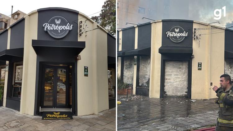 ANTES e DEPOIS: veja como ficou padaria atingida por incêndio de grandes proporções em Porto Alegre