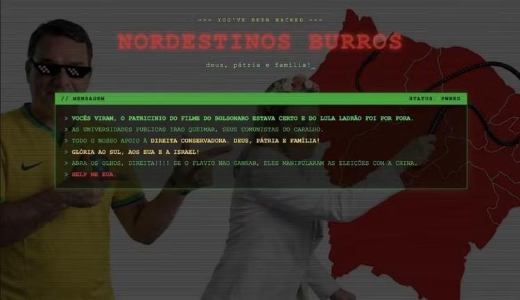 Site da Ancine sofre invasão hacker e exibe xingamentos contra nordestinos com imagem de Flávio Bolsonaro
