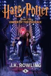 The cover of 'Harry Potter and the Order of the Phoenix' by J.K. Rowling