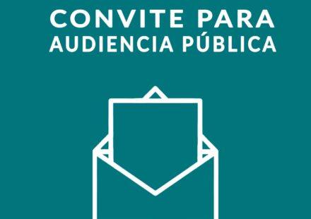 Convite – Audiência Pública – 3º Quadrimestre de 2023