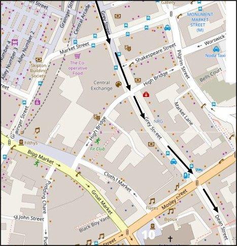 Part 12 of the Newcastle City Centre Run 7km down Grey Street over Moseley Street continuing on Dean Street 