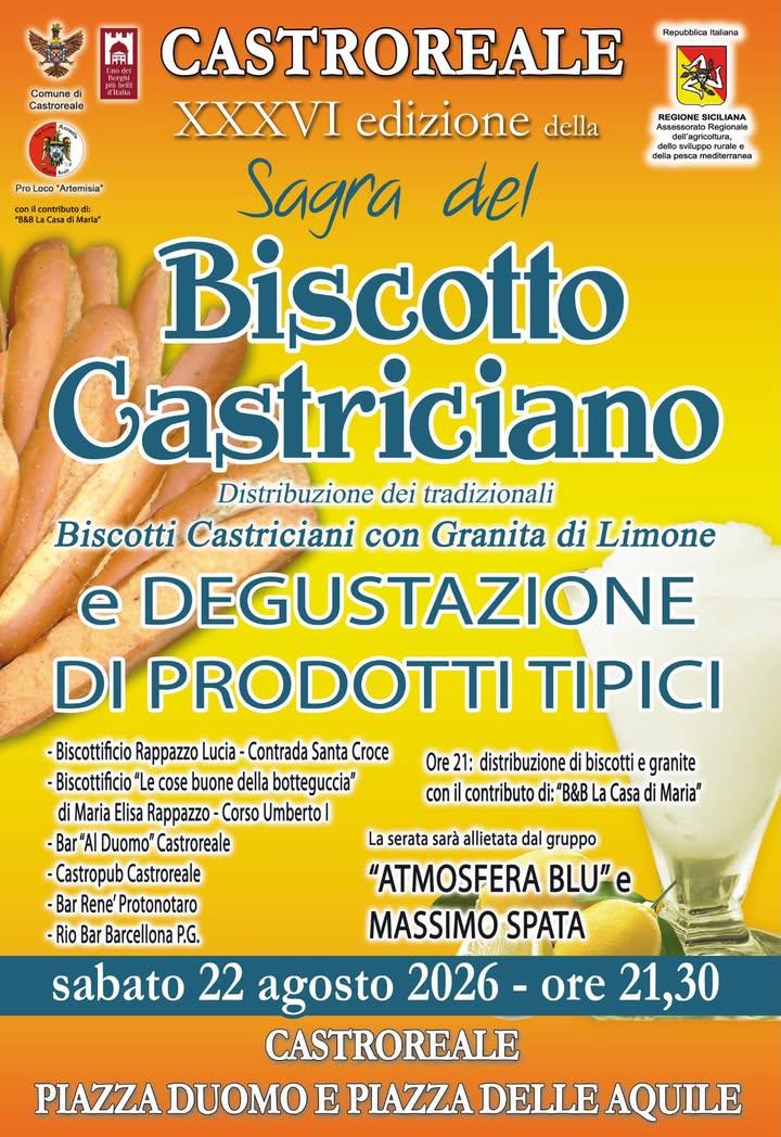 ✨XXXVI Sagra del Biscotto Castriciano e degustazione di prodotti tipici ✨ Questa sera torna la XXXVI Sagra del Biscotto...