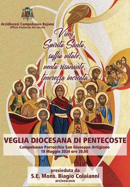 Veglia diocesana di Pentecoste a Campobasso il 18 maggio