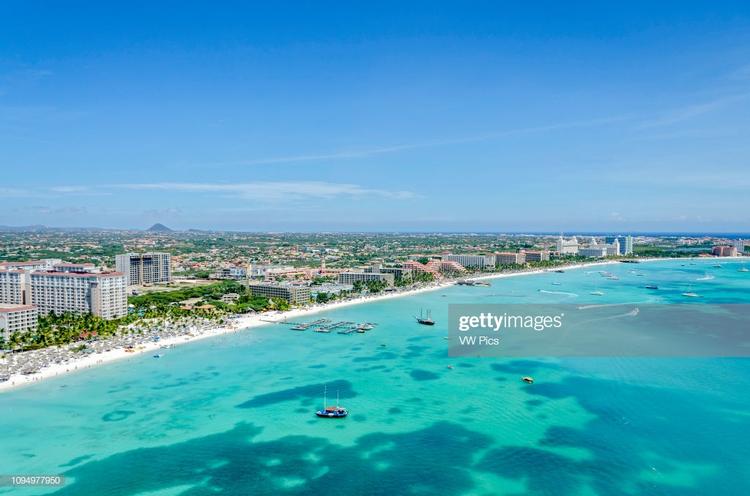 Sixth on the 2026 list of best Caribbean beaches is Palm Beach in Aruba. 