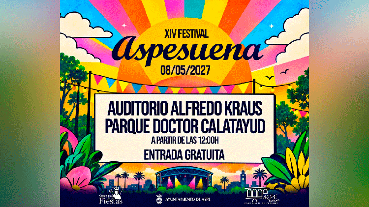 Aspesuena 2027 ya tiene fecha: el festival celebrará su XIV edición el 8 de mayo con entrada gratuita