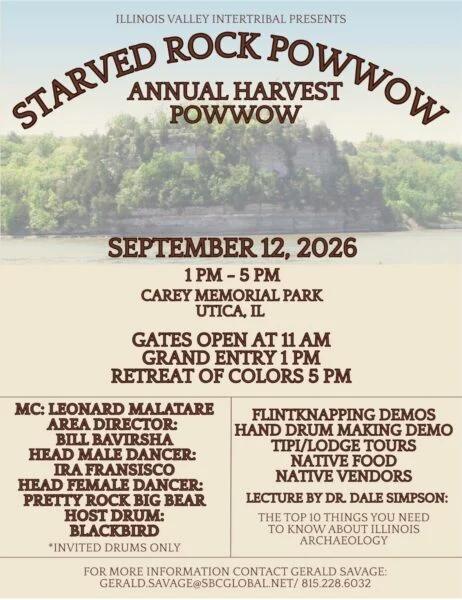 Starved Rock Harvest Pow Wow 2026