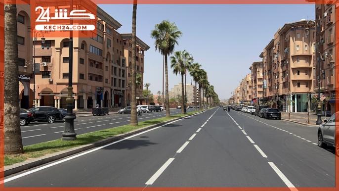 بالڤيديو.. شارع علال الفاسي بمراكش في أبهى حلة بعد خضوعه لعملية تهيئة واسعة