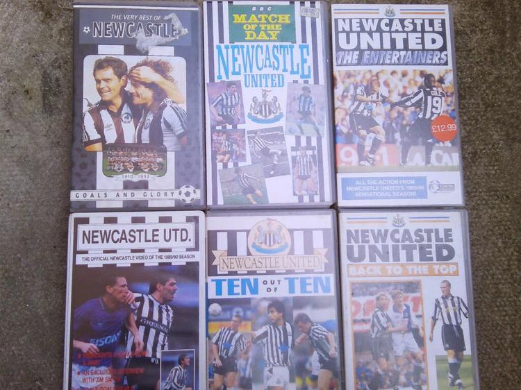 Newcastle United VHS Tapes