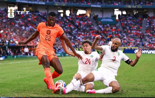 المنتخب المغربي ينتزع فوزا تاريخيا امام هولندا في كاس العالم