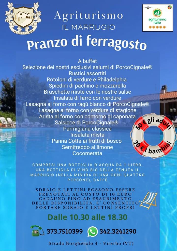 🌿 Una giornata di gusto e relax all’Agriturismo Il Marrugio 🧺 📅 Venerdì 15 agosto, dalle 10:30 alle 18:30, l’Agrituri...