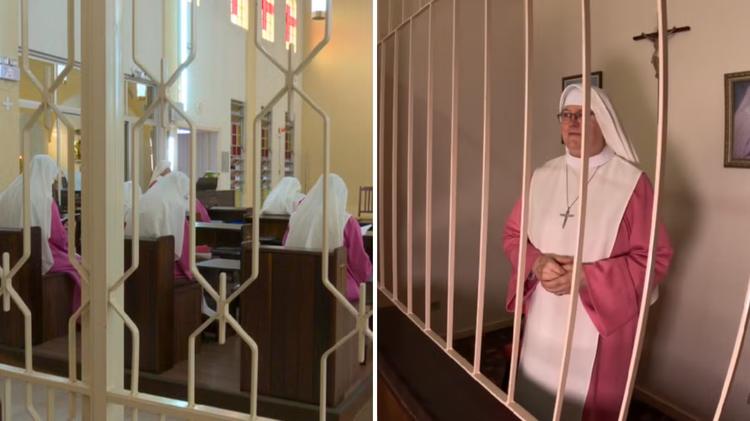 Atrás de grades e vestidas de rosa: a história das freiras da 'adoração perpétua' que vivem enclausuradas no Paraná