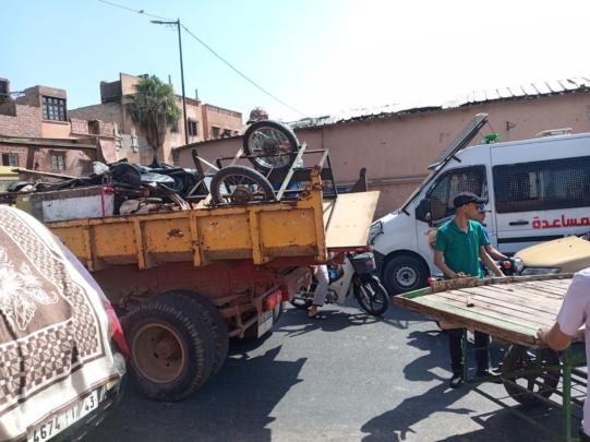 السلطة المحلية بسيدي يوسف تواصل حربها على احتلال الملك العمومي + صور