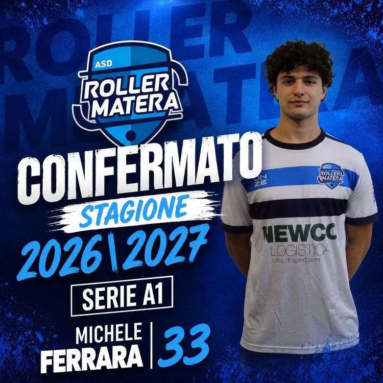 Hockey A/M: Roller Matera, ufficiale anche la conferma di Ferrara