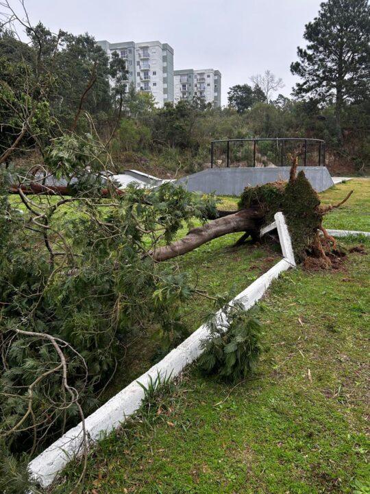 Centro Esportivo da Zona Norte está parcialmente interditado após temporais