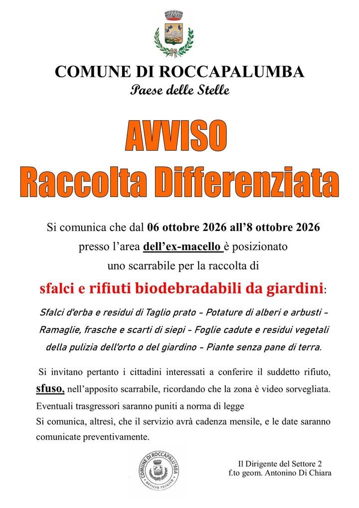 Comune di Roccapalumba Posted