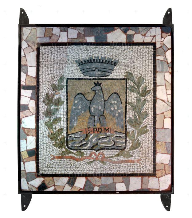 Recuperato lo storico mosaico dello stemma del Comune di Milazzo