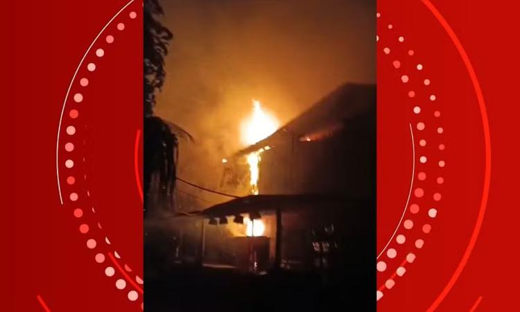 VÍDEO: incêndio atinge restaurante em destino turístico da Bahia