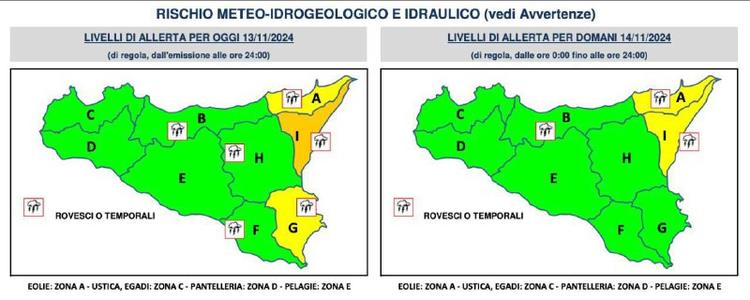 Per domani Allerta Meteo Arancione. Leggi l'avviso completo: 👉www.protezionecivilesicilia.it/it/news/?pageid=75 Approfo...
