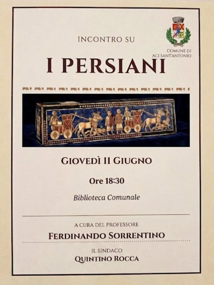 📚 𝗚𝗜𝗢𝗩𝗘𝗗𝗜' 𝟭𝟭  𝗟'𝗜𝗡𝗖𝗢𝗡𝗧𝗥𝗢 𝗦𝗨 "𝗜 𝗣𝗘𝗥𝗦𝗜𝗔𝗡𝗜" 𝗗𝗜 𝗘𝗦𝗖𝗛𝗜𝗟𝗢  🎭 Torna l'appuntamento sul...