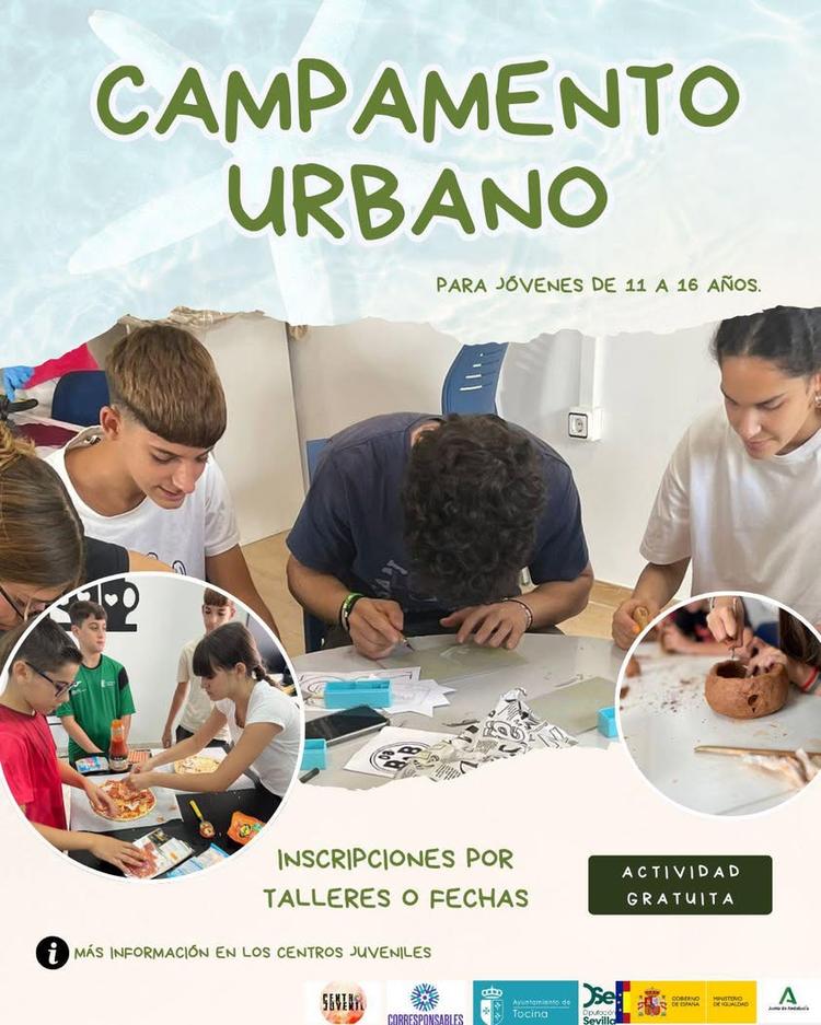 CAMPAMENTO URBANO DE VERANO PARA JÓVENES 🎨 Este verano llega una nueva edición del campamento urbano para jóvenes de 11...