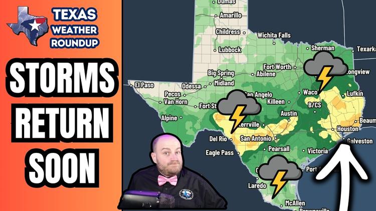 Texas Turns Stormy This Weekend Into Next Week