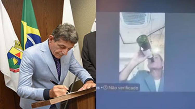 Juiz flagrado bebendo vinho em sessão já foi advertido por ir alcoolizado à casa de desembargadora