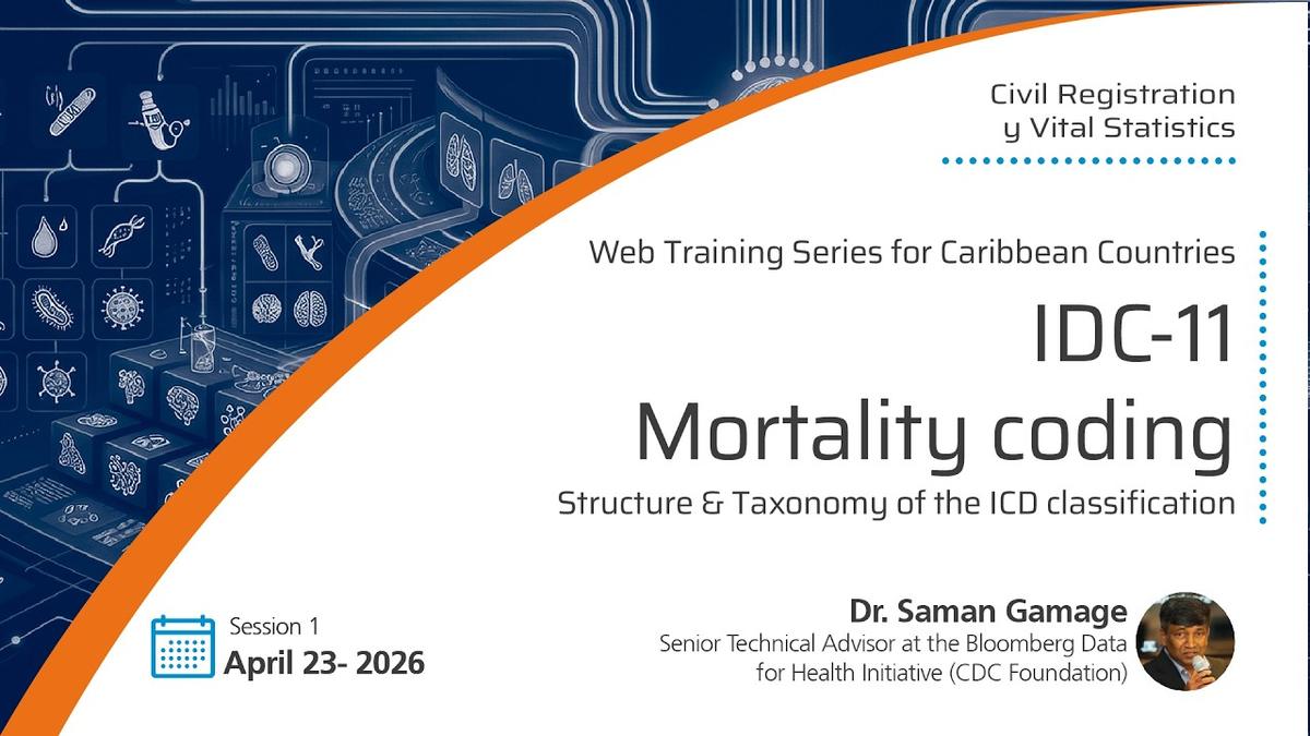 PAHO supports Caribbean countries in strengthening mortality coding – ICD-11 Training