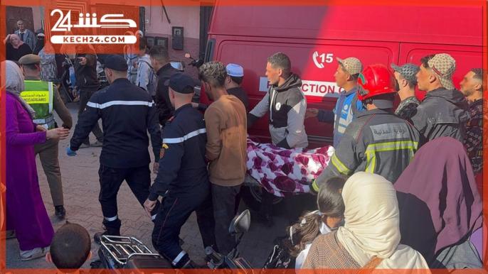 بالڤيديو.. إنقاذ 4 أشخاص من تحت الأنقاض بعد انهيار منزل بمراكش
